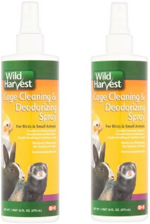 Wild Harvest Cage Cleaning and Deodorizing Spray For Birds
