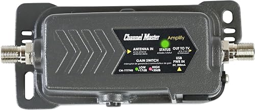 Channel Master Amplify Adjustable Gain TV Antenna Pre-Amplifier