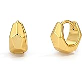 Small Gold Hoop Earrings for Women, 18K Gold Plated Mini Huggie Earrings Tiny Hoops Cartilage Helix Huggie Hoop Earrings for Women Hypoallergenic Earring Jewelry Gift