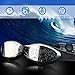 GDEALER Swimming Goggles Adult Swim Goggles with Mirror Coated Lenses and Ear Plug Anti-shatter Anti-fog UV Protection Swim Glasses for Youth Junior Children Men Women