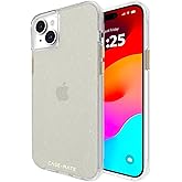 Case-Mate iPhone 15 Plus Case - Sheer Crystal Champagne Gold [12ft Drop Protection] [Wireless Charging Compatible] Luxury Cover with Cute Bling Sparkle for iPhone 15 Plus 6.7", Anti-Scratch, Slim
