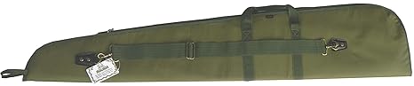 AKAH Büchsenfutteral mit Fleece Futter Gewehrtasche mit Seitentasche 138cm für Büchsen mit aufgesetzten Schalldämpfer