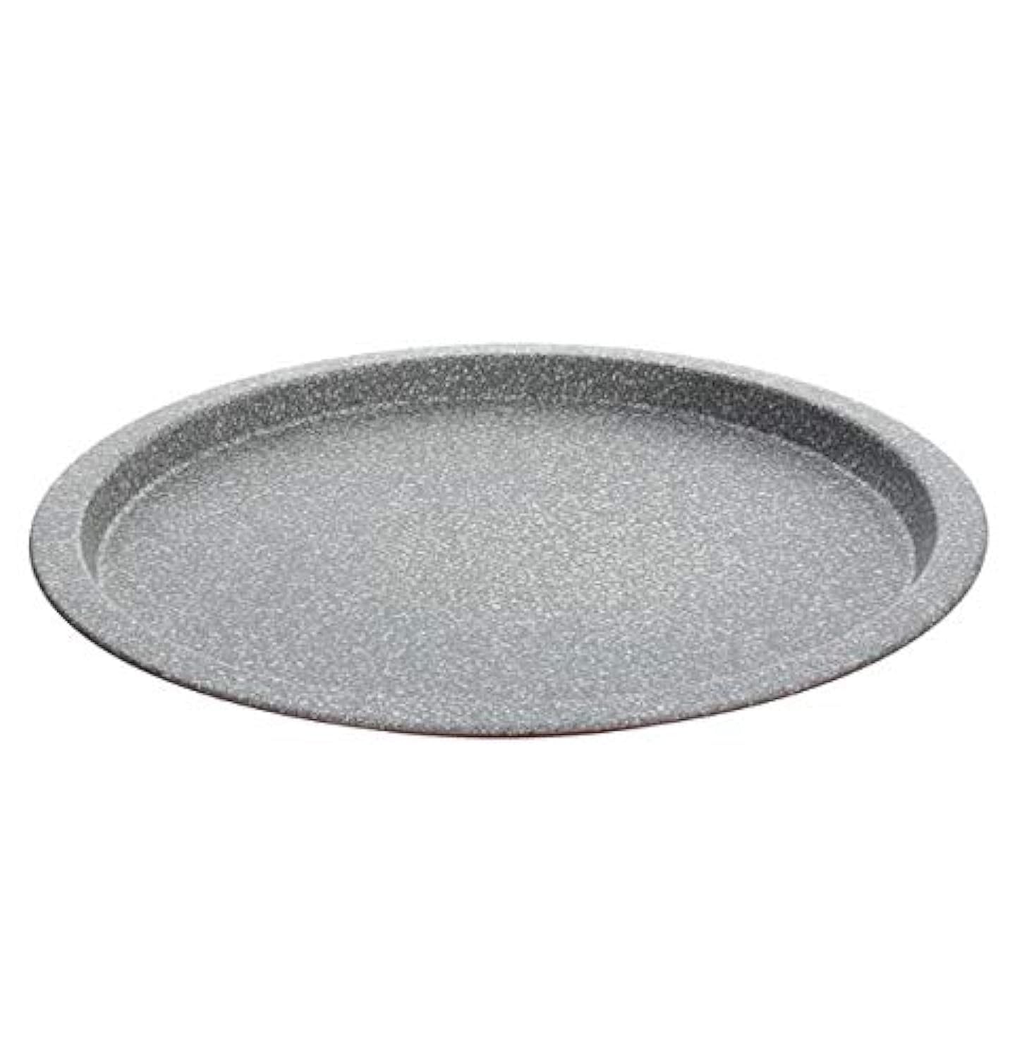 Tognana Porcellane W444333GGBO – Baking Tray (Pizza, Oven, Round, Grey, Red, Carbon Steel, Enamel)