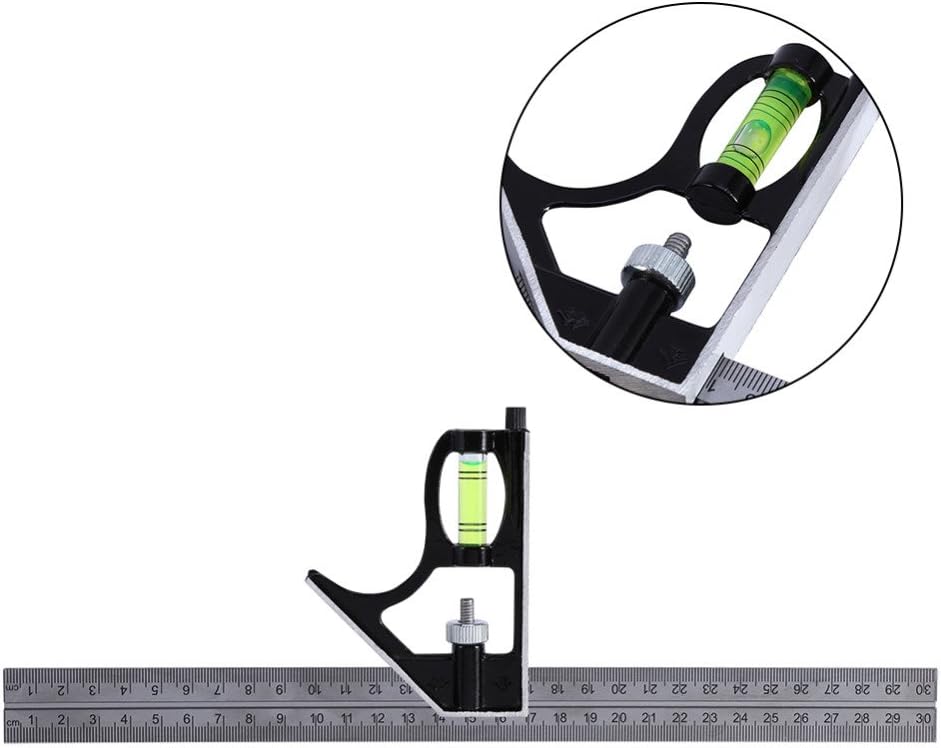 300mm (12") Adjustable Engineers Combination Try Square Set Right Angle Ruler TAR-300