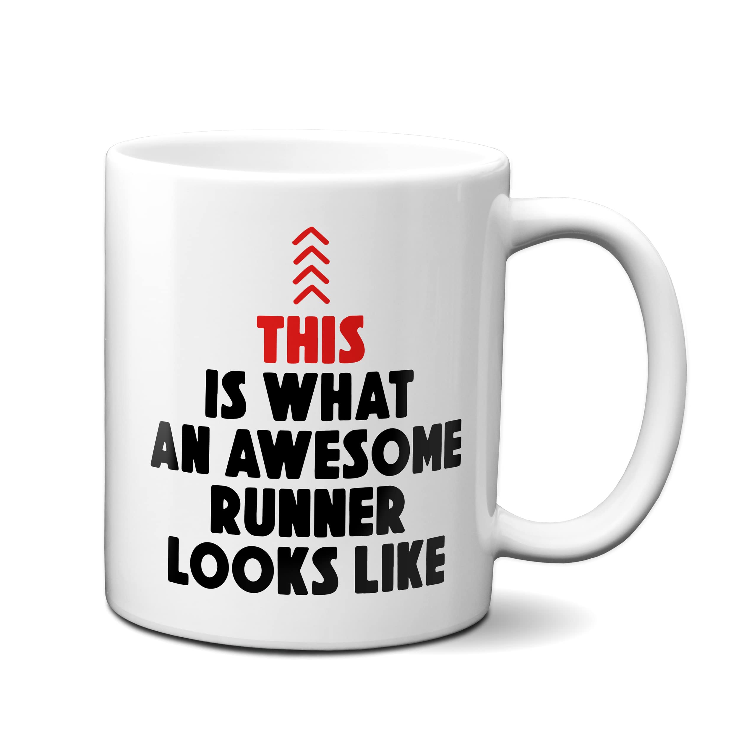 EllieBeanPrints Running Mug - This is What an Awesome Runner Looks Like Funny Running Gift