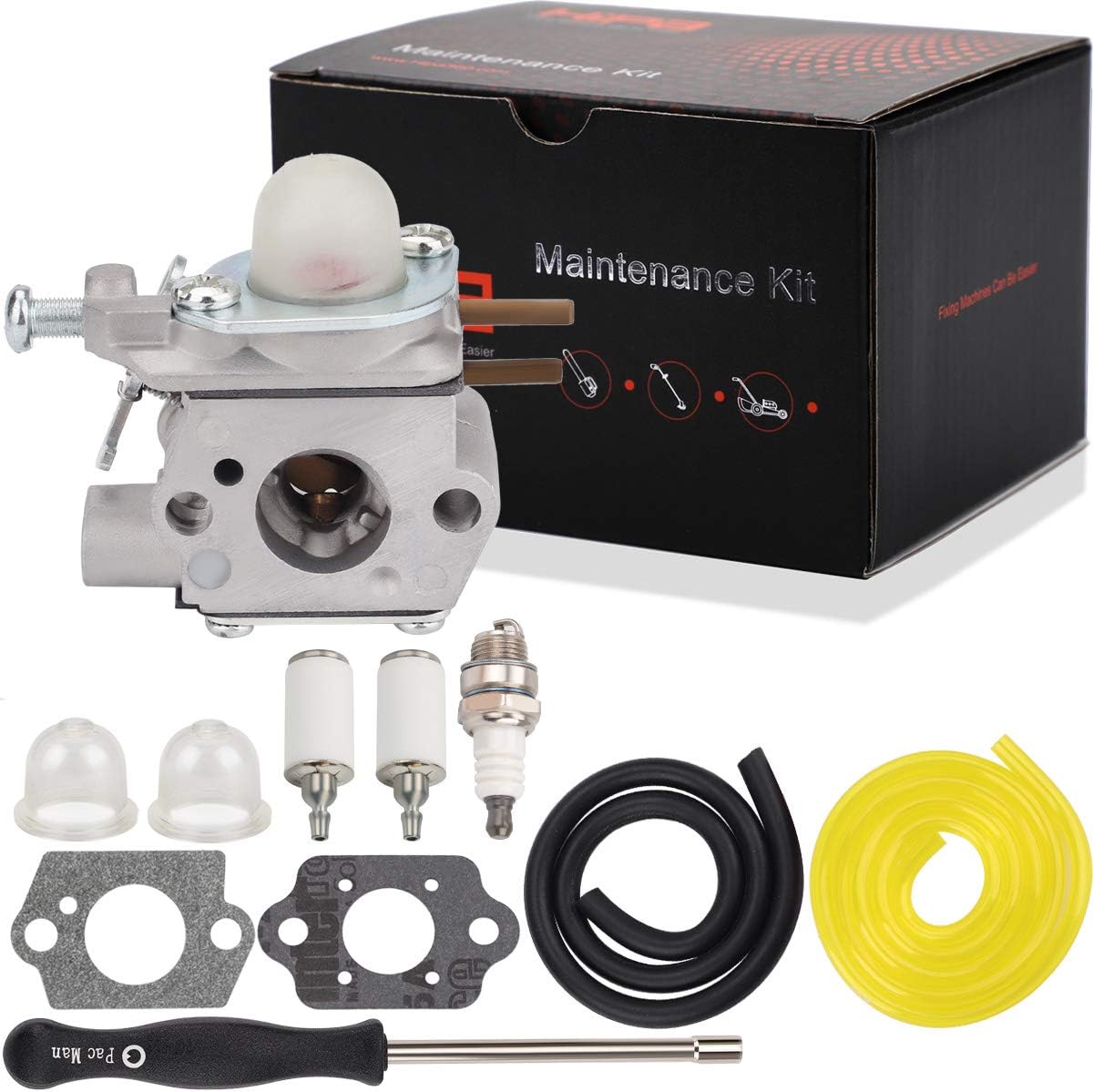 Amazon Com Hipa 753 06190 Carburetor With Fuel Line Fuel Filter Spark Plug For Mtd Craftsman String Trimmer 316711023 316711390 316711020 316711021 316711022 316711370 316711470 316711471 316990100 Brushcutter Garden Outdoor