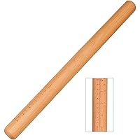 Rolling Pin - Dough Roller Wood Rolling Pin for Baking, 15 Inch by 1-3/8 Inch, Professional Rolling Pins for Baking…