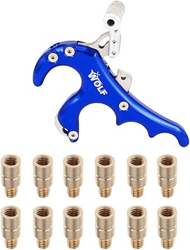 Amazon Luda 12本のの矢の重さを持つ複合弓のための4本指のの解放補助 Luda 古武術