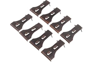 SERLIUM 8Pcs Brick Hook Clips Steel Brick Hanger Fits Standard Size Bricks 2 1/4 Inch to 2 3/8 Inch in Height Heavy Duty Brick Wall Clips Siding Hooks for Hanging No Drill and Nails