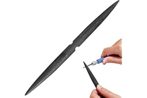 VILLCASE Wax File Tool, 8.2 inch Sturdy Double-Ended Wax File for Carving Filing Half Design for Efficient Sculpting for Jewe