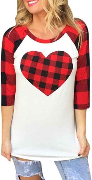 Women's heart print shirt Clearance