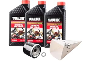 TUSK RACING Tusk 4-Stroke Oil Change Kit Yamalube All Purpose 10W-40 - Fits: Yamaha GRIZZLY 700 4x4 2007-2010