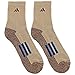 adidas Men's Cushioned X II Mid Crew Socks (2-Pair), Khaki/Chocolate Marl/Blue Night/Mystery Petrol Gre, Large, (Shoe Size 6-12)