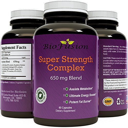 Pure Garcinia Cambogia, Green Coffee Bean & Raspberry Ketones Complex + Green Tea Highest