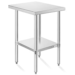 KUTLER Stainless Steel Table 30 x 18 Inches, NSF