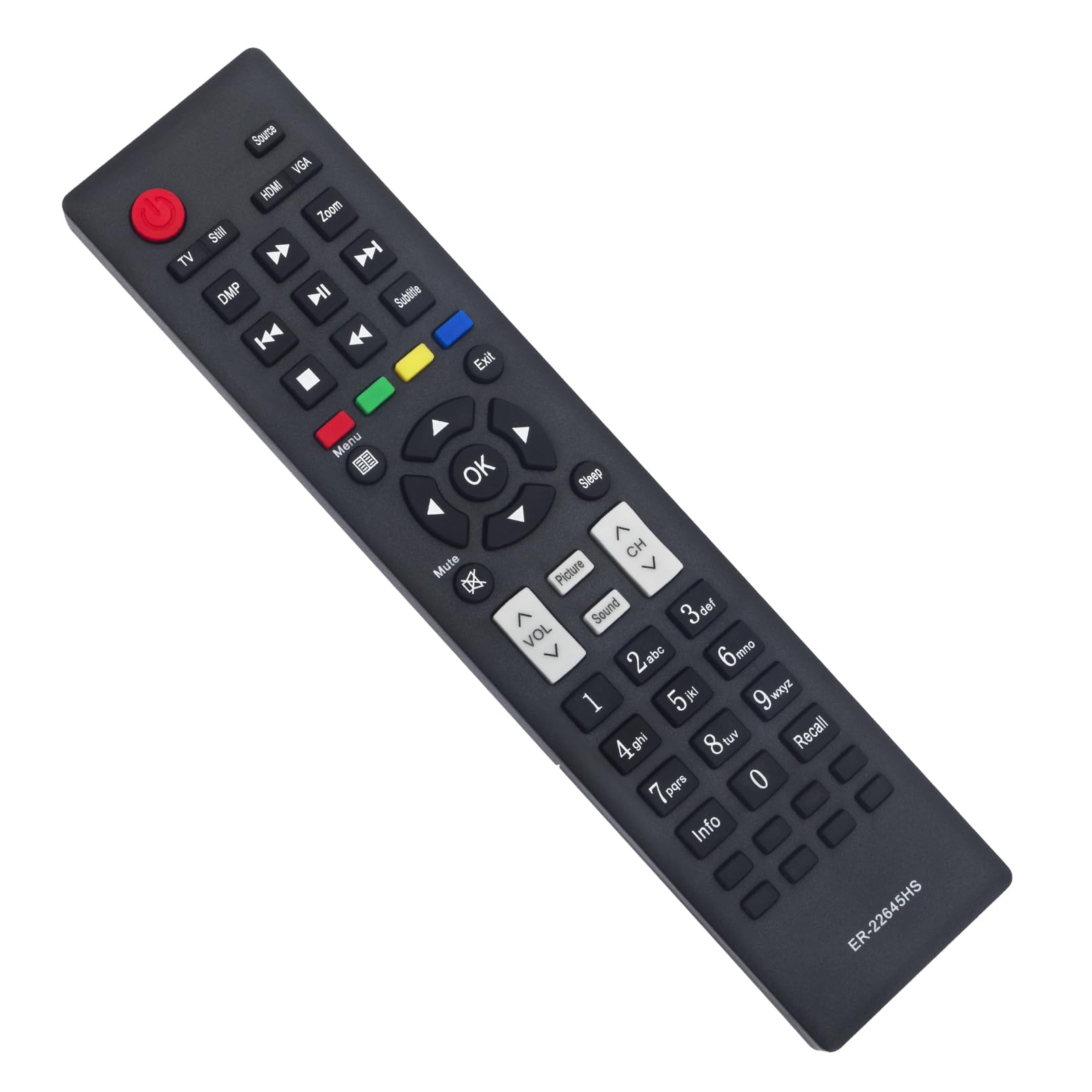 New ER-22645HS Remote Control Replacement - VINABTY ER22645HS Replace Remote Control fit for HISENSE TV Ledn50d36p LHD32K2204WTEU ER-22645HS Remote Controller