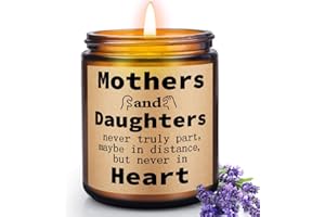 OFUN Mothers Day Gifts, Funny Mother and Daughter Candle Gift for Mothers Day, Mom Birthday Present from Daughter, Thank You Gift Idea for Women, Aromatherapy Lavender Scented Candel, Natural Soy Wax