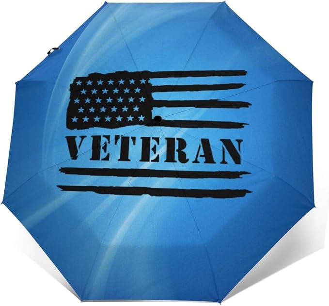 US Distressed Army Veteran Flag Umbrella Automatic Open