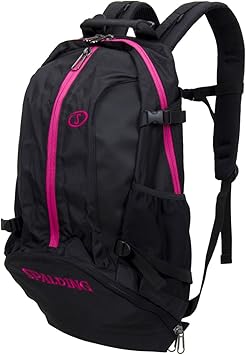 Amazon Spalding スポルディング Cager ケイジャー ブラック コーラル ピンク 40 007pk Spalding スポルディング ボール シューズバッグ