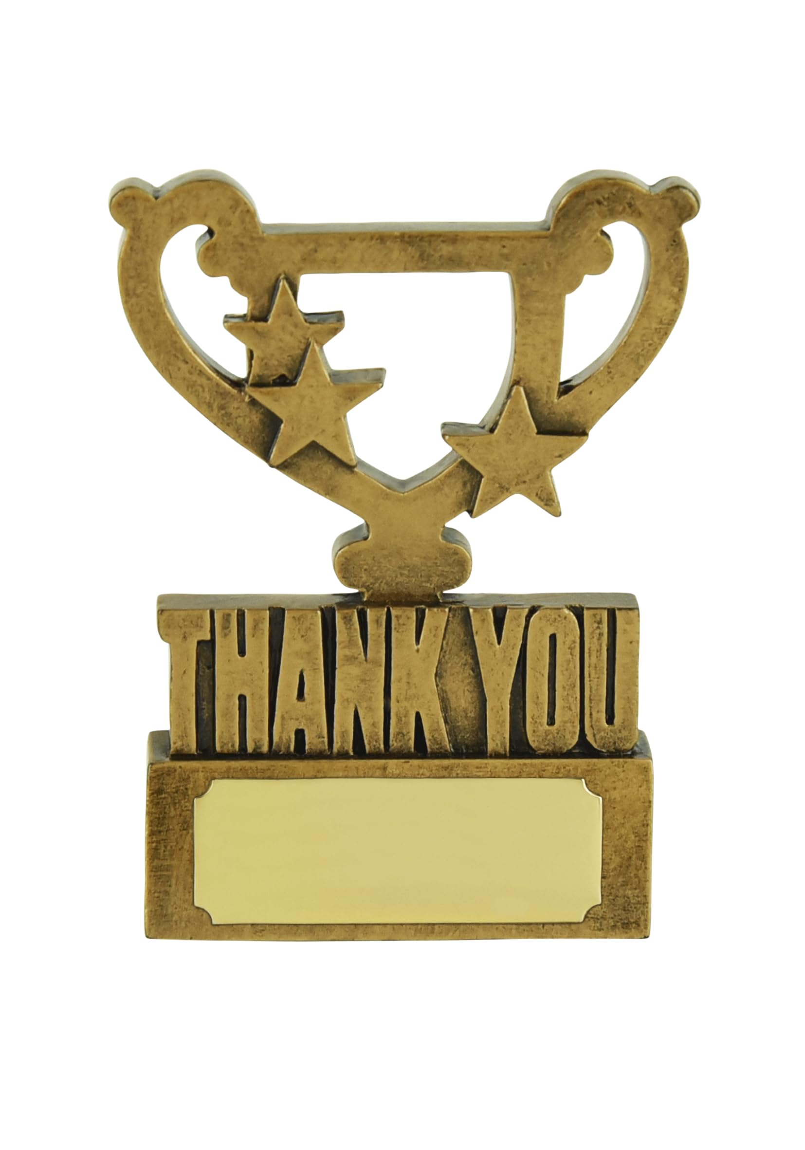 SilverTrophy: Thank You Gold Mini Cup Star Award - Gift for loved ones, Support, Achievement, You're a Star, Keepsake, Appreciation, Motivation, Friend, Mentor
