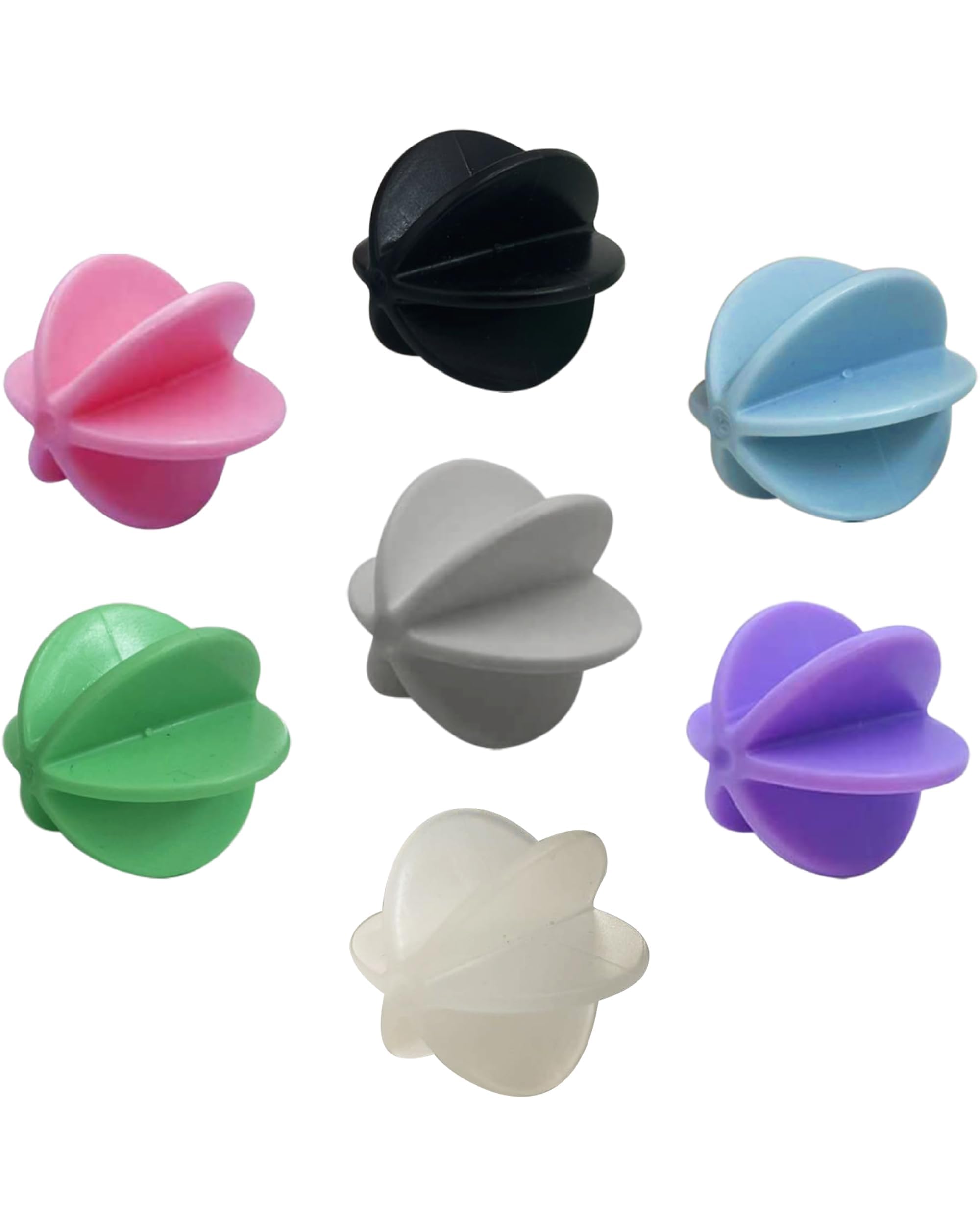 7 Color Pack 1.49" Plastic Whisk Ball Replacement