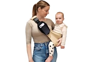 LizaBloom Baby Sling Carrier, Toddler Carrier 15–44 lbs with Adjustable Padded Shoulder Straps, Non-Slip Support, Removable Z