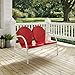 Crosley Furniture Griffith Metal Outdoor Loveseat, Red
