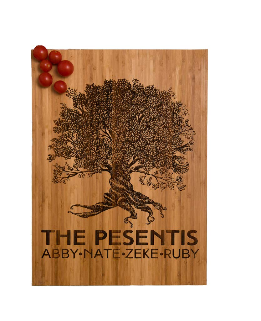 Personalized, Engraved Tree Cutting Board by Left Coast