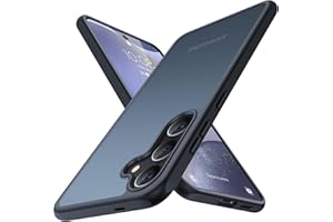 Humixx for Samsung Galaxy S24 Plus Case [14FT Military Drop Protection][Anti-Fingerprints] Translucent Matte Hard Back Soft Edge Slim Protective Phone Case for Samsung Galaxy S24+ 6.7'', Black