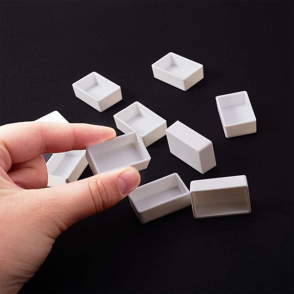 WANDIC Paint Pans, 100 PCS White Full Empty Pans for DIY Watercolor Oils 3.2 ml Capacity, Modern Style, Metal & Plastic, 3x1.9x1 cm - Image 4