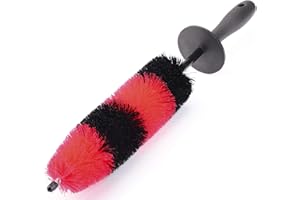 Fitosy Wheel Rim Brush, Soft Bristle Long Car Tire Detailing Washing Tool for Exhaust Tips Engine, Vehicle Motorcycles Auto Truck SUV RV, No Scratches