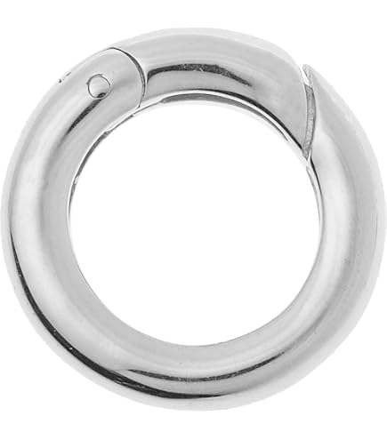 thumbnail image 2 of Sterling Silver Filigree Pearl Enhancer / Shortener Clasp – 14mm Spring Ring, #99382 2 of 5