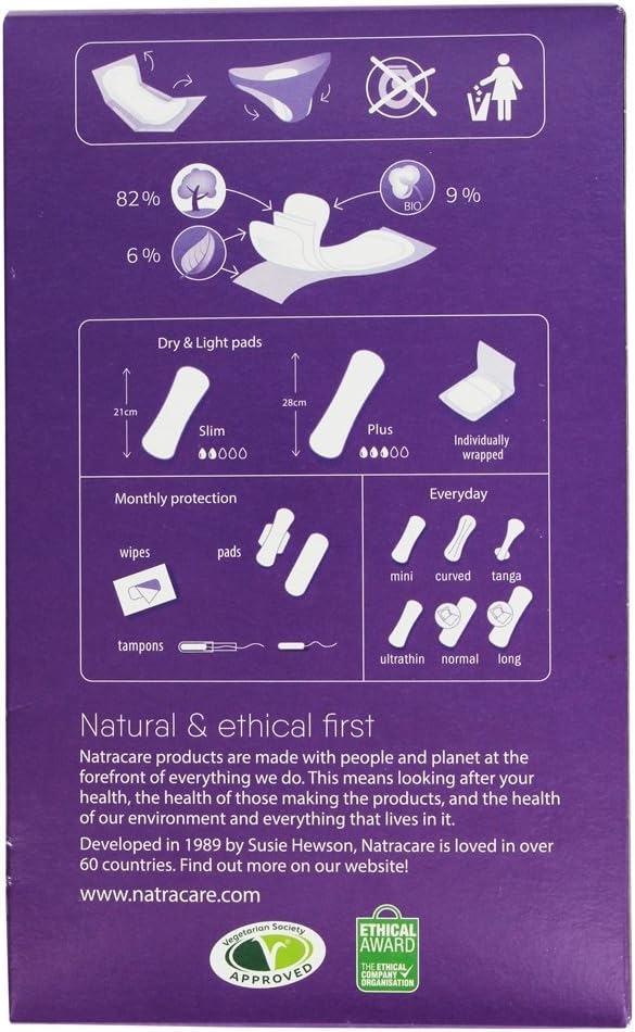 Natracare Dry & Light Incontinence Pads Slim x 20-6 Pack, 20 Count (Pack of 6) - Image 4
