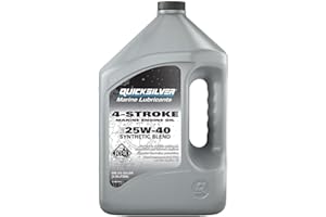 Quicksilver 25W-40 Synthetic Marine Engine Oil, 1 Gallon