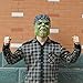 MostaShow Hulk Mask, Latex Full Head Mask, Adult Costume Halloween Cosplay Masquerade Party Prop