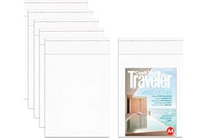 Self Sealing Cello Bags 11x14 '' Clear Cellophane Bags 100 Count Resealable Adhesive Poly Bags 2mil for Packaging Clothing T-