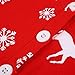 Ephex Baby Boys Girls Cotton Romper Jumpsuit Christmas snowflake and Deer Print Red 3-6 Months