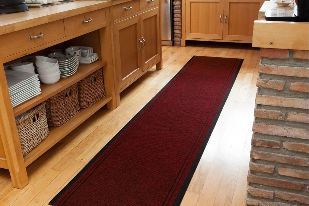 Extra Long Non Skid Red Hallway Entance Runner Mats Sold And Priced