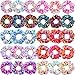 30 Pieces Metallic Scrunchies Shiny Elastic Hair Bands Scrunchy Gradient Mermaid Colors Hair Ties Ropes for Women Girls Hair, 10 Colors 2 Sides in Different Color