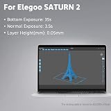 ELEGOO 8K Water Washable Resin 1000g Space Grey 405nm for Saturn 2 view 5