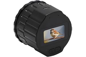 Telescope Eyepiece Camera, 16MP 1.5in Display Electronic Eyepiece, 28mm to 50mm Portable Planetary Camera for Telescope, for 