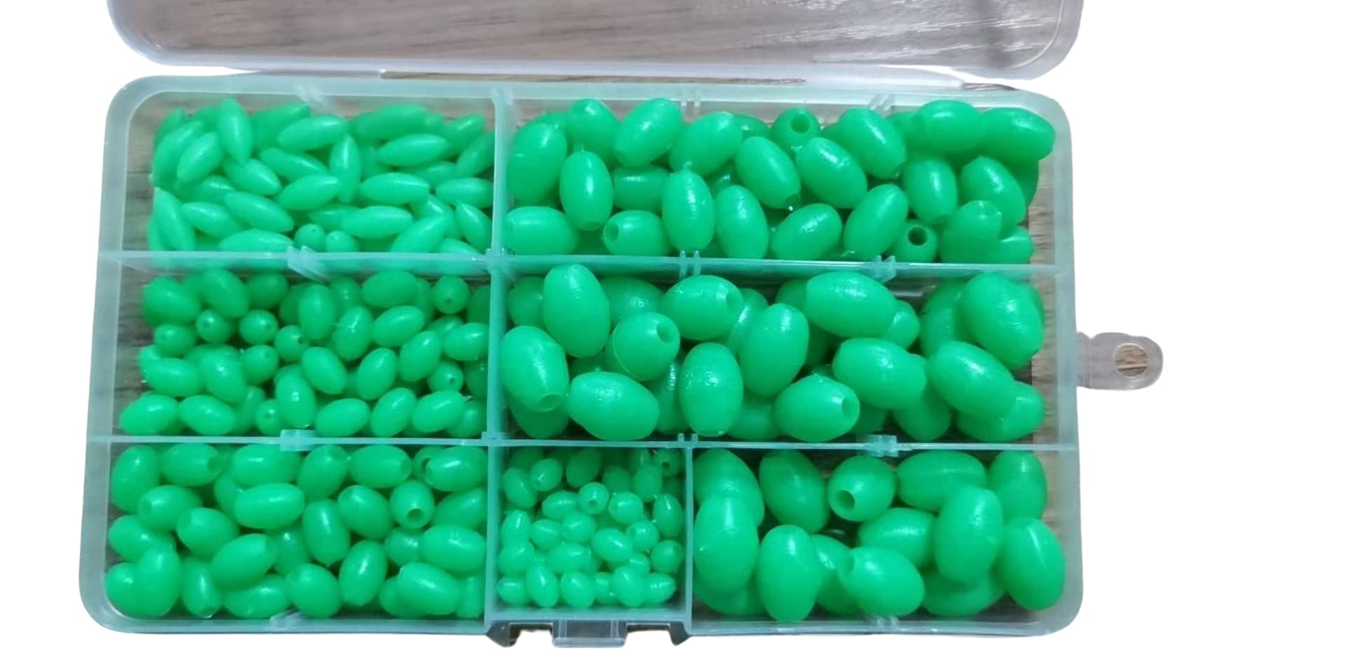 280 Assorted Beads Oval 6 Sizes 6 - 12 mm Luminous + Free Petri Heil Sticker