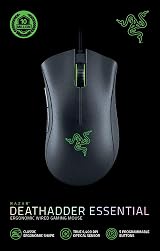 Razer DeathAdder Essential (2021) Wired Gaming Mouse 6400 DPI 5 Buttons Black view 7