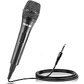 PKOJIN Dynamic Karaoke Microphone for Singing, Vocal Wired Microphone for Karaoke, Handheld Mic with 10 Ft Cable, Mics for Speaker with ON/Off Switch