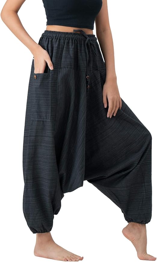B BANGKOK PANTS Harem Pants for Women Boho Clothing Cotton at Amazon