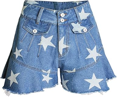 boho denim shorts