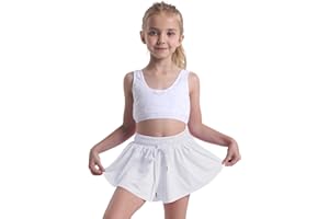 Vsaiddt Flowy Shorts for Girls Athletic Running Biker Shorts Preppy Youth Butterfly Shorts