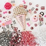 DIY 3D Bling Cell Phone Case Deco Kit: PINK ICE CREAM and Dessert Rhinstone Gem