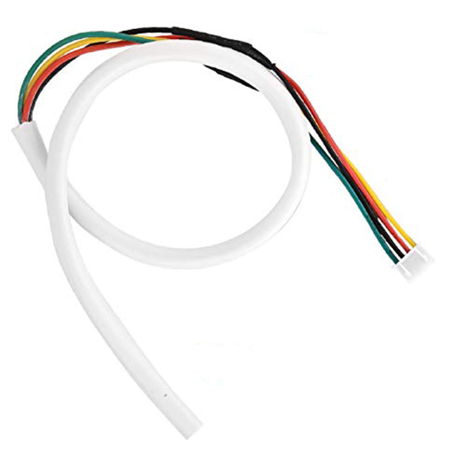 Doorbell 4 Core Cable, 30m 0.5mm² Round White Flexible Copper Cable for Video Door Phone Intercom System