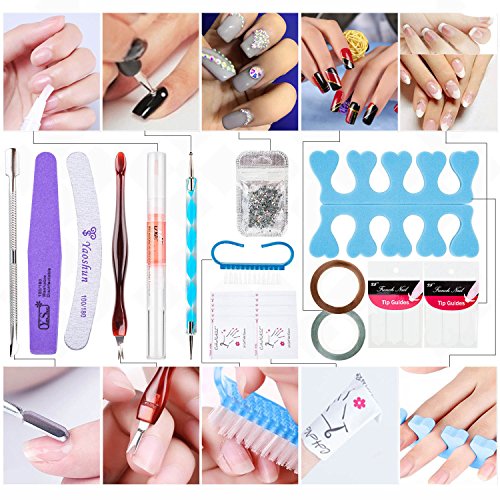 Yao Shun Gel Polish Soak Off Nail Gel UV Gel Starter Kit with 24W LED Nail Lamp Base Top Coat Set and Manicure Tools Nail Art Home Use Kit#3 - Thumbnail 4